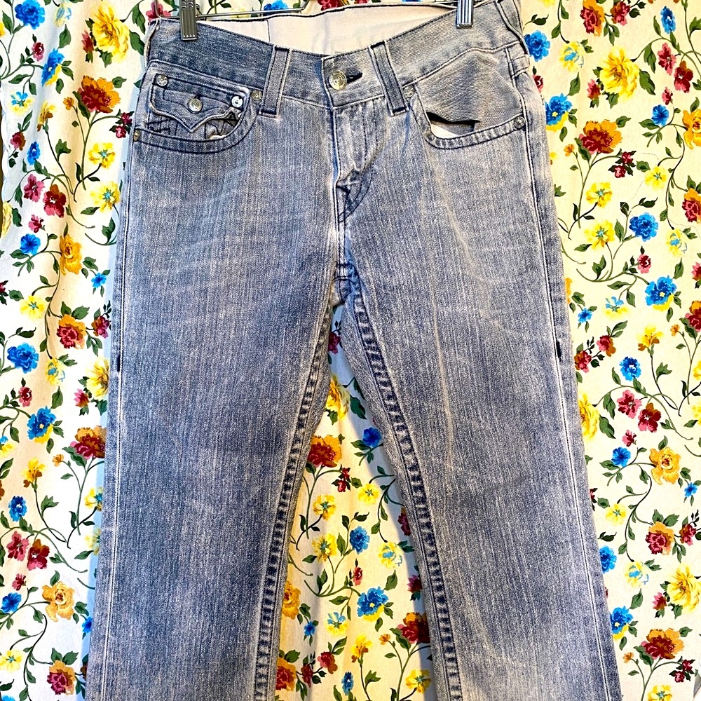 True Religion Y2K light greyish blue jeans